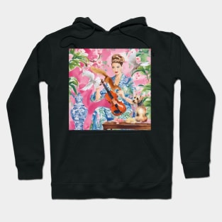 Keeping things in tune, whimsical painting Hoodie